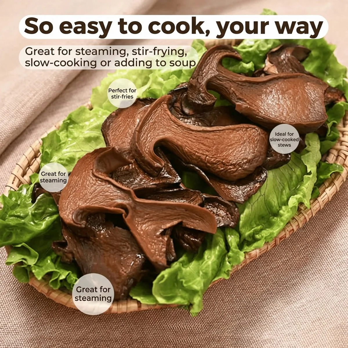 Niu Fu Ren Selected Dried Boletus Mushrooms (Porcini) – 6 Sachets, 190g - Image 3