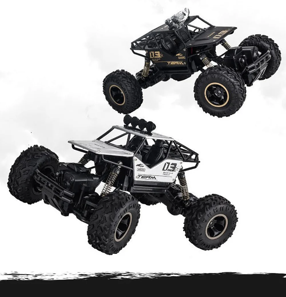 No Brainer 4WD Remote Control Monster Truck - Gold - Image 2