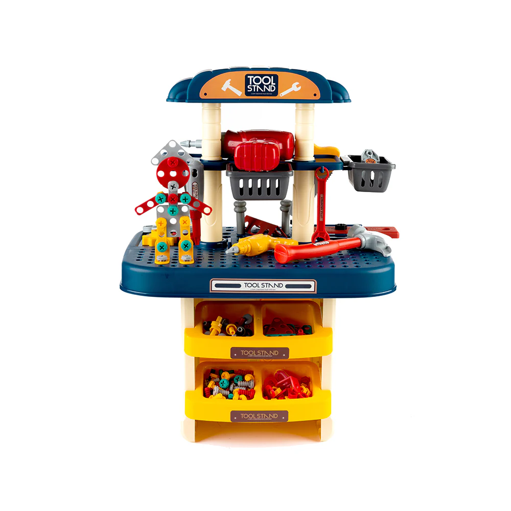 No Brainer Children's Creative Double-Sided Tool Bench Set - Image 2