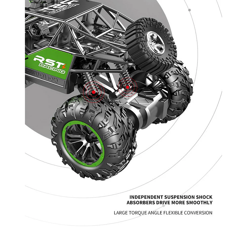 No Brainer Large 4WD Remote Control Off-Road Car - Random Color (Blue or Green) - Image 2