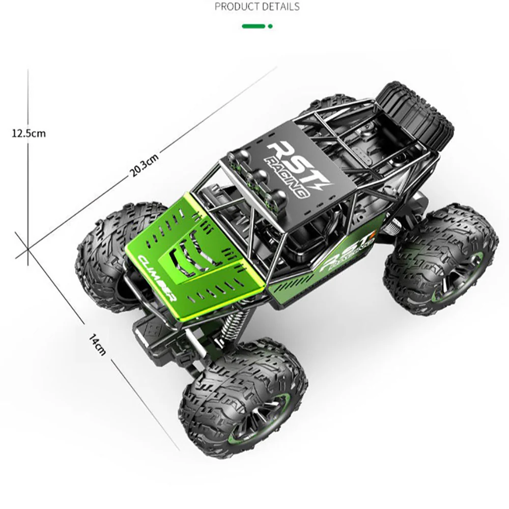 No Brainer Large 4WD Remote Control Off-Road Car - Random Color (Blue or Green) - Image 3