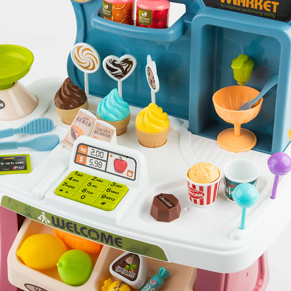 No Brainer Mini Supermarket Playset - 33 Pieces - Image 2