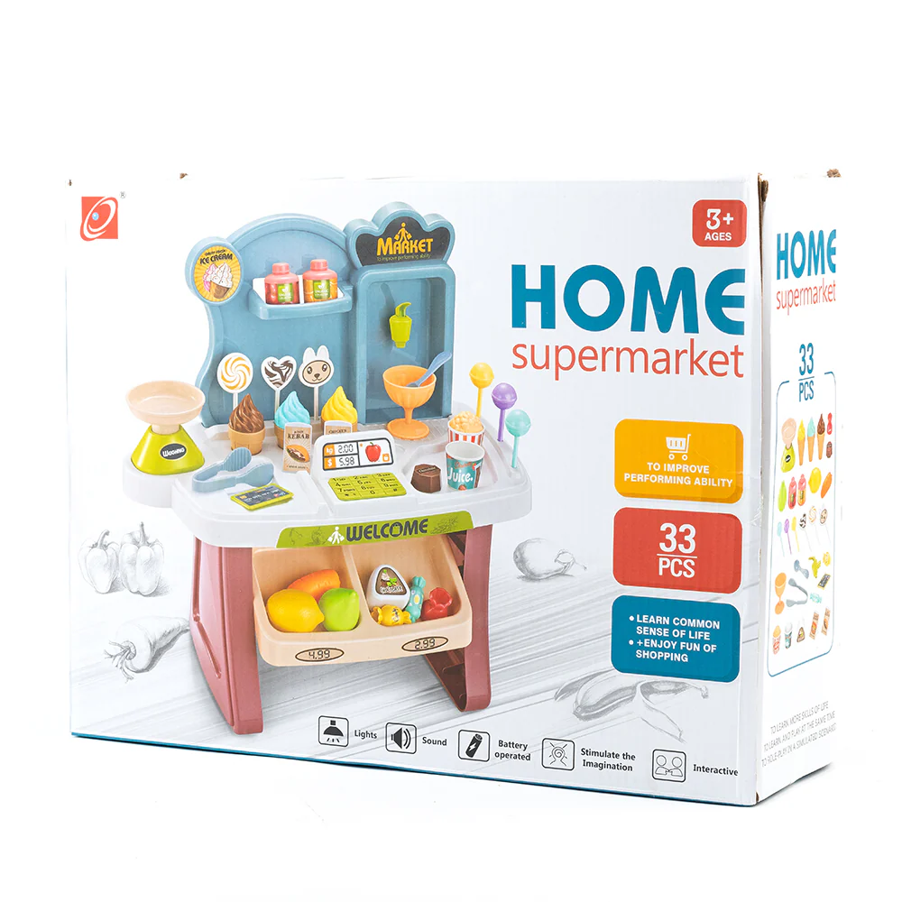 No Brainer Mini Supermarket Playset - 33 Pieces - Image 5