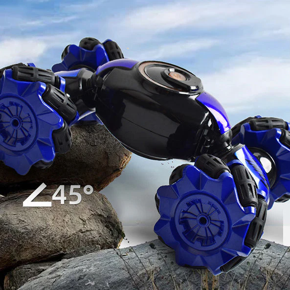 No Brainer Multi-Functional Remote Control Stunt Car - Blue - Image 3