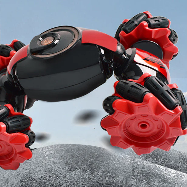 No Brainer Multi-Functional Remote Control Stunt Car - Red - Image 3