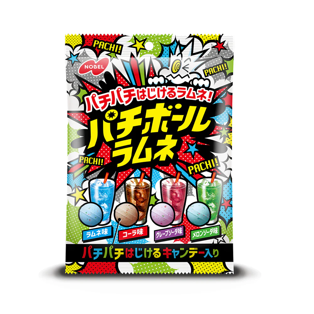 Nobel Super Sour Soda Candy Balls Assorted Flavors - 60g