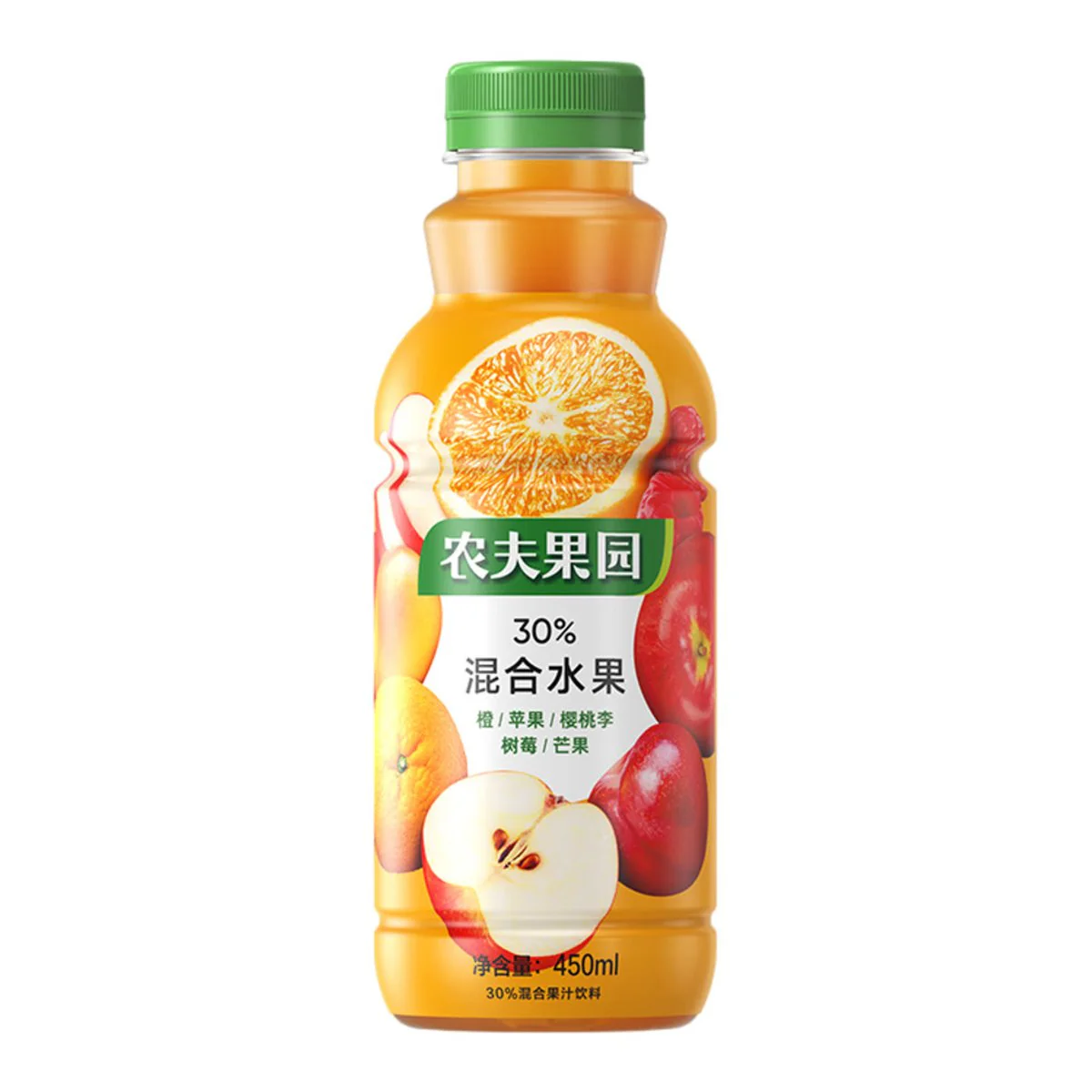 Nongfu Spring Fruit Orchard 30% Mixed Fruit Juice Drink (Orange Flavour) - 450 ml x 15 Bottles (Case) - Image 3