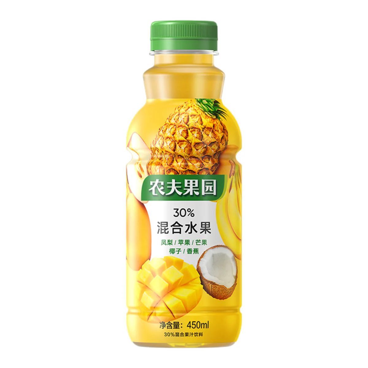 Nongfu Spring Fruit Orchard 30% Mixed Fruit Juice – Pineapple Blend 450 ml x 15 Bottles - Image 2