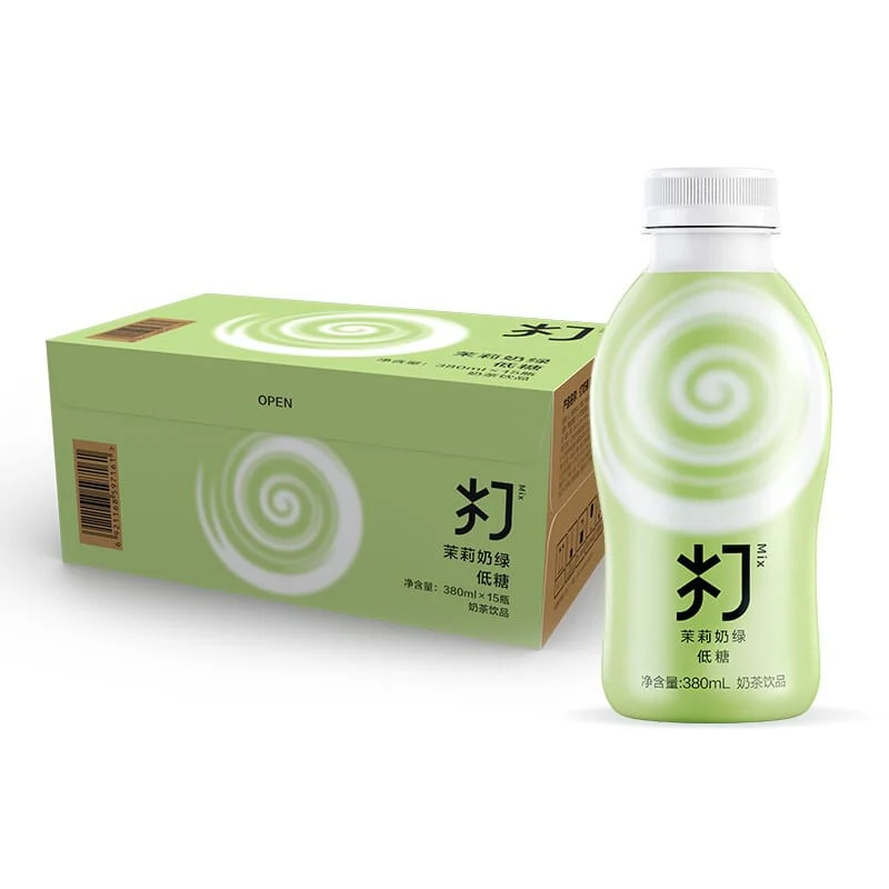 Nongfu Spring Jasmine Green Milk Tea, Low Sugar - 380ml x 15 Bottles