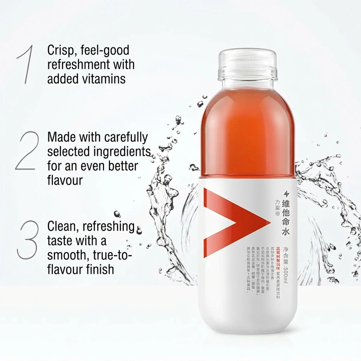 Nongfu Spring Vitamin Water Blueberry Raspberry Flavor - 500ml X2 - Image 2