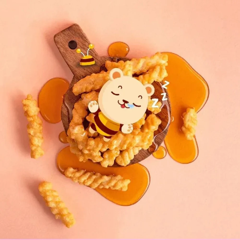 Nongshim Honey & Apple Flavoured Twist Snack 75g - Image 2