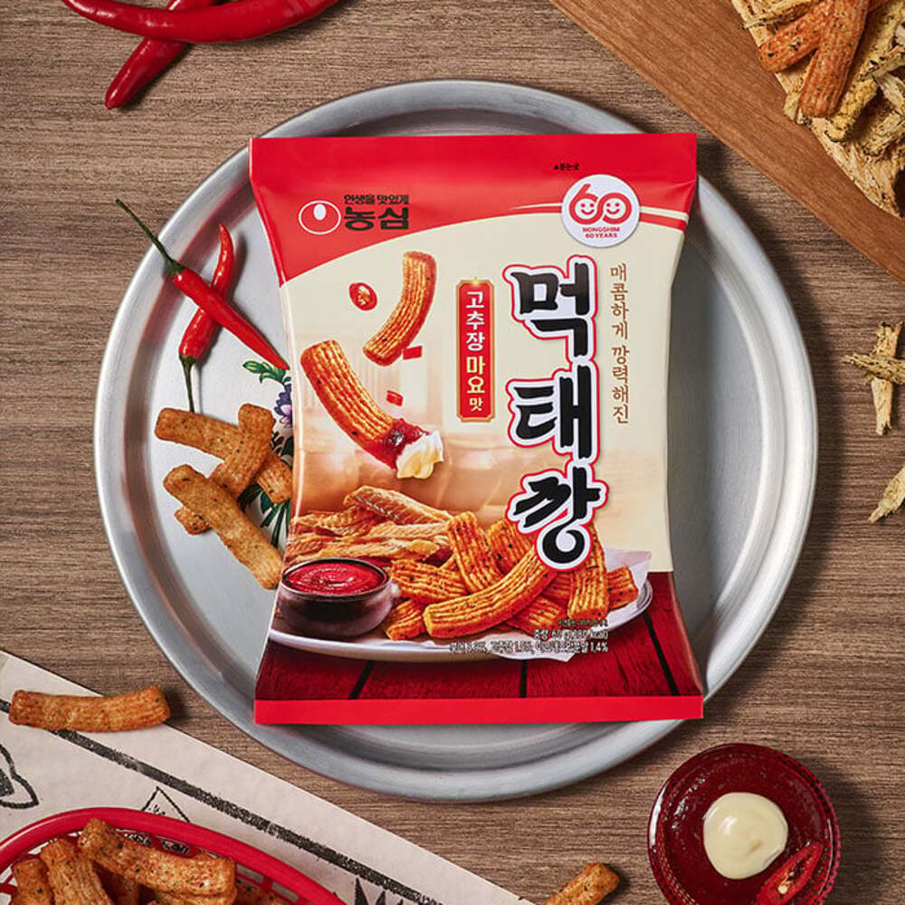 Nongshim MeoktaeKkang Pollock Chips – Gochujang Mayo 60g - Image 2