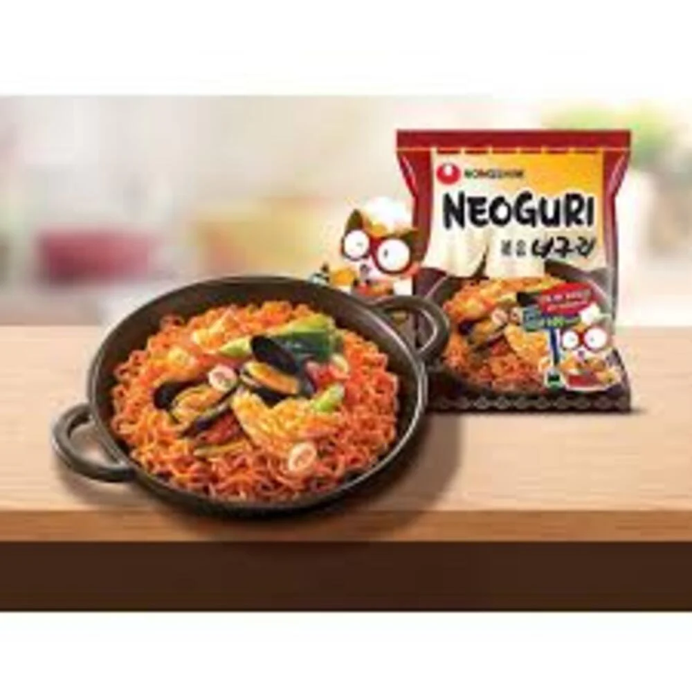 Nongshim Neoguri Spicy Stir-Fry Noodles 137g x 4 Pack - Image 2