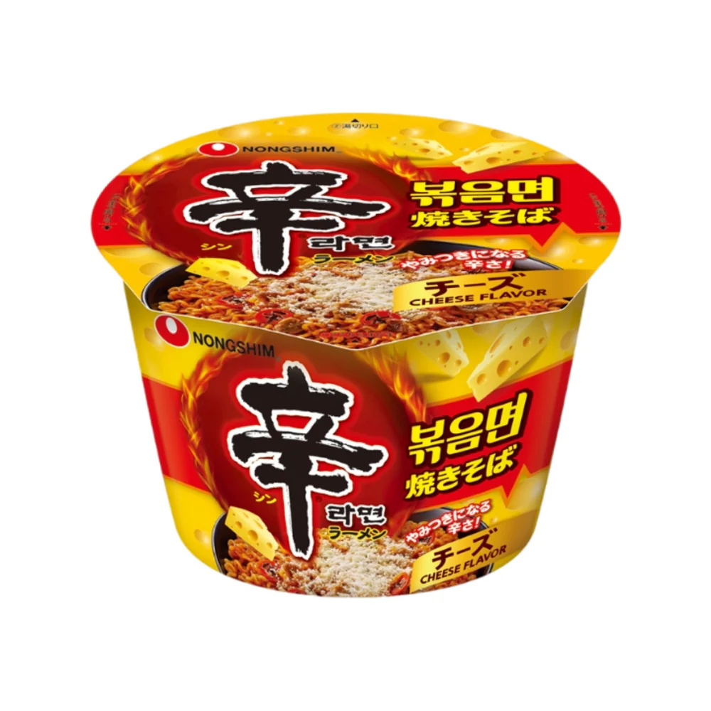 Nongshim Shin Ramyun Cheese Stir-Fry Instant Noodles Cup 105g