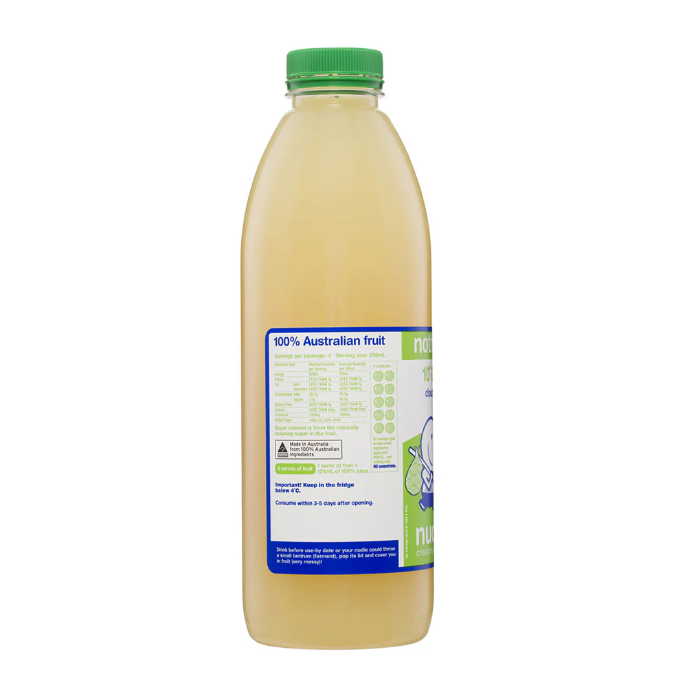 Nudie Cloudy Apple Juice - 1L - Image 2