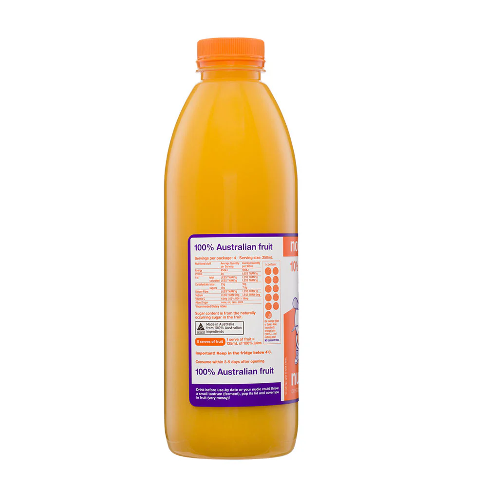 Nudie Pure Orange Juice - 1L - Image 3