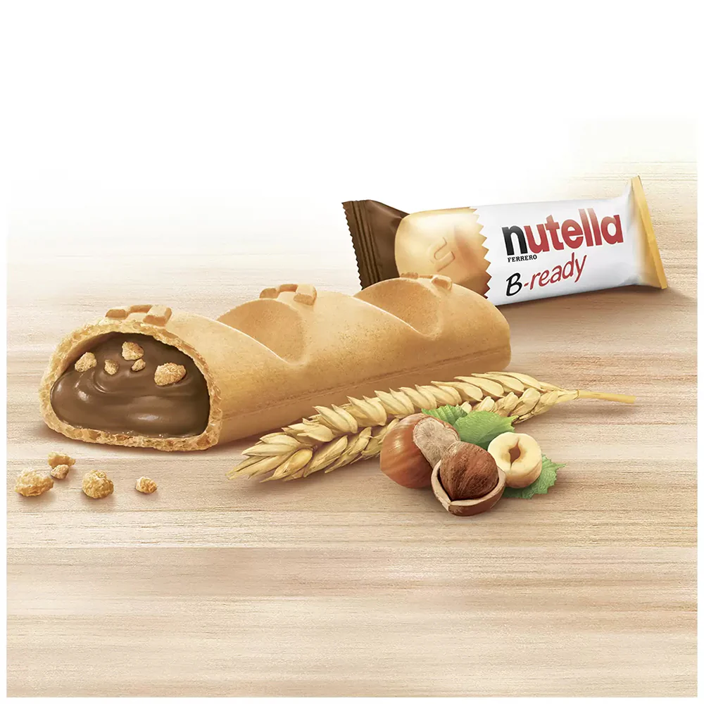 Nutella B-ready Hazelnut Chocolate Biscuit Sticks - 15 Packs x 22g - Image 2