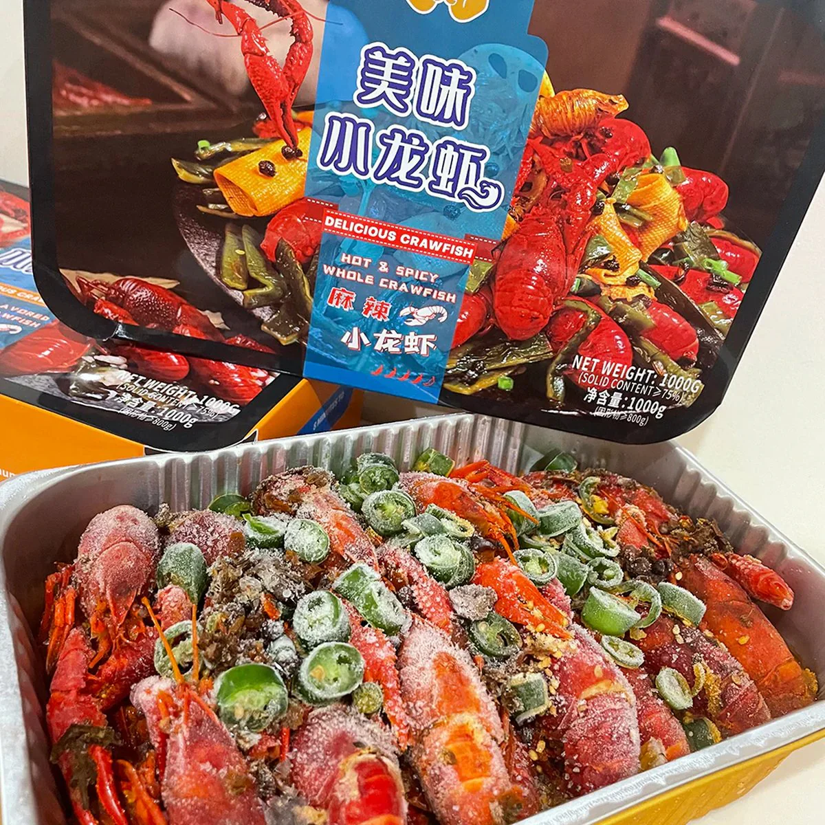 Oishi Food Frozen Hot & Spicy Crawfish - 1kg - Image 2