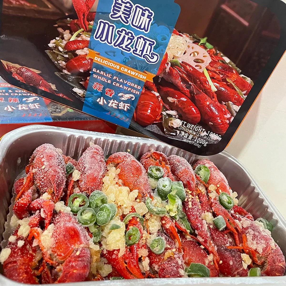Oishi Food Garlic Flavored Crawfish - 1kg - Image 2