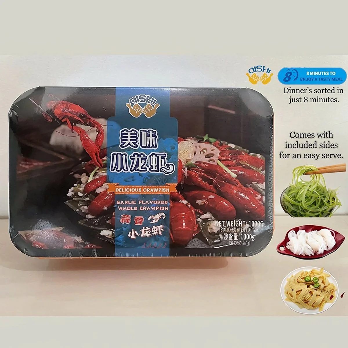 Oishi Food Garlic Flavored Crawfish - 1kg - Image 3
