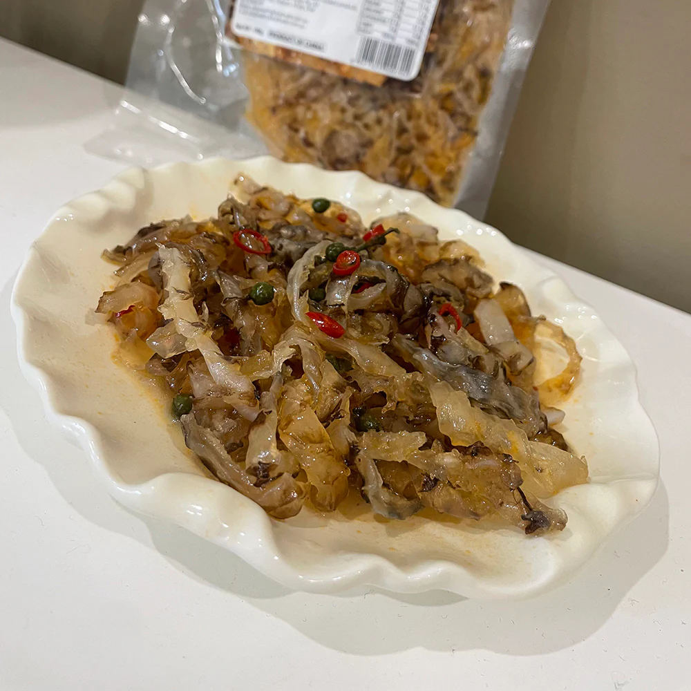Oishi Food Sichuan Green Pepper Fish Skin (Frozen) – 4 × 100g - Image 2