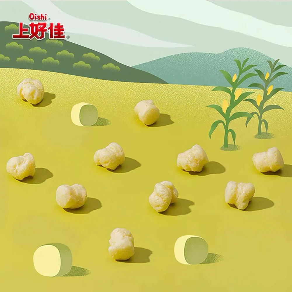 Oishi Sweet Corn Pops - 80g - Image 3