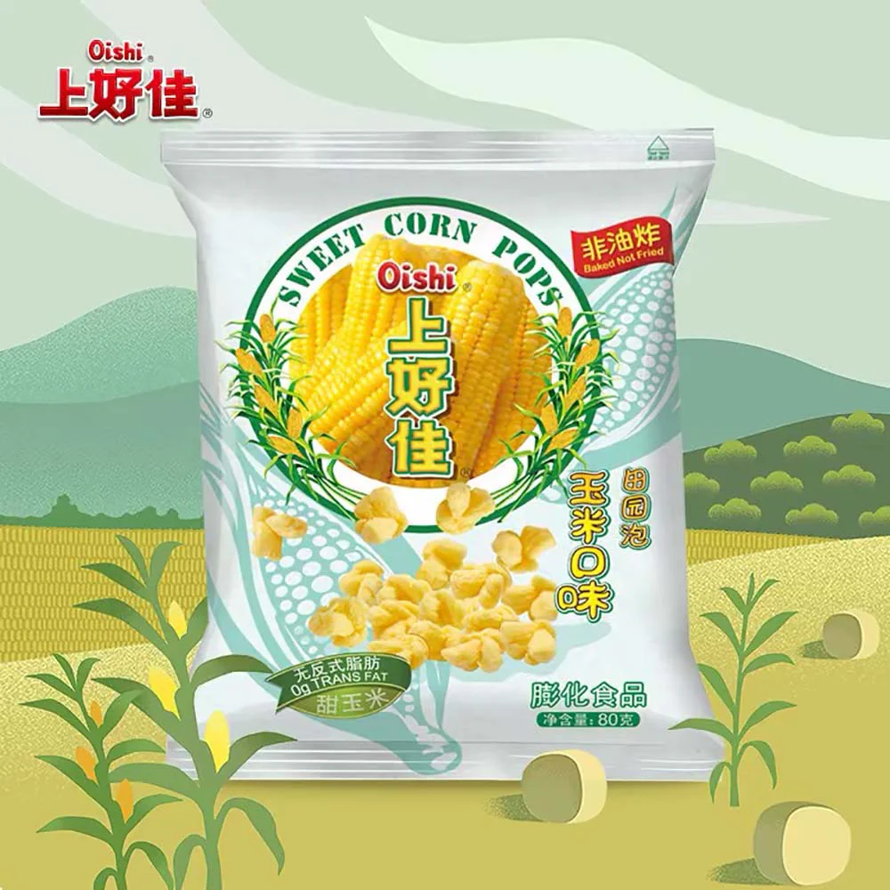 Oishi Sweet Corn Pops - 80g - Image 4