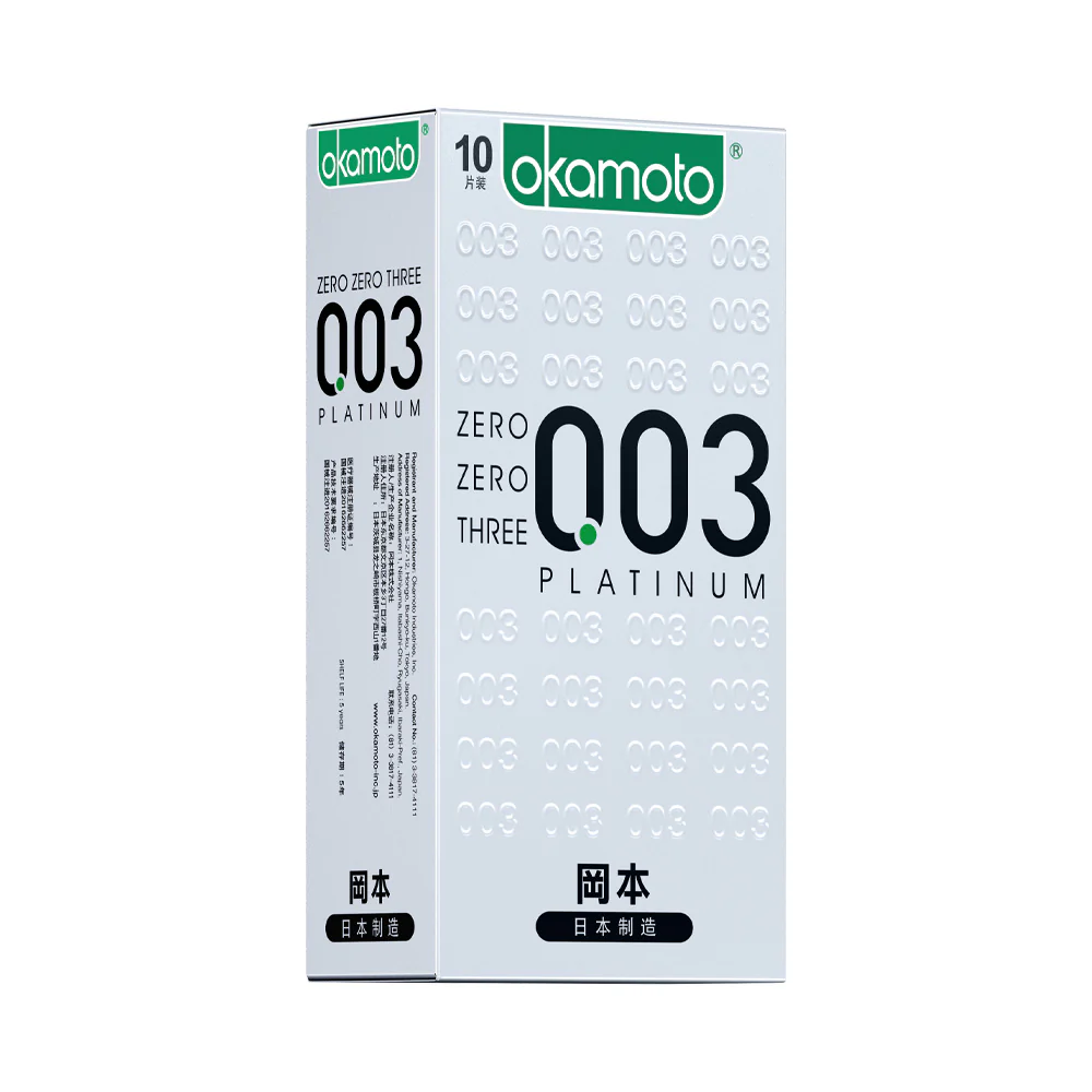 Okamoto 003 Platinum Ultra-Thin Condoms - 10 Pack - Image 2