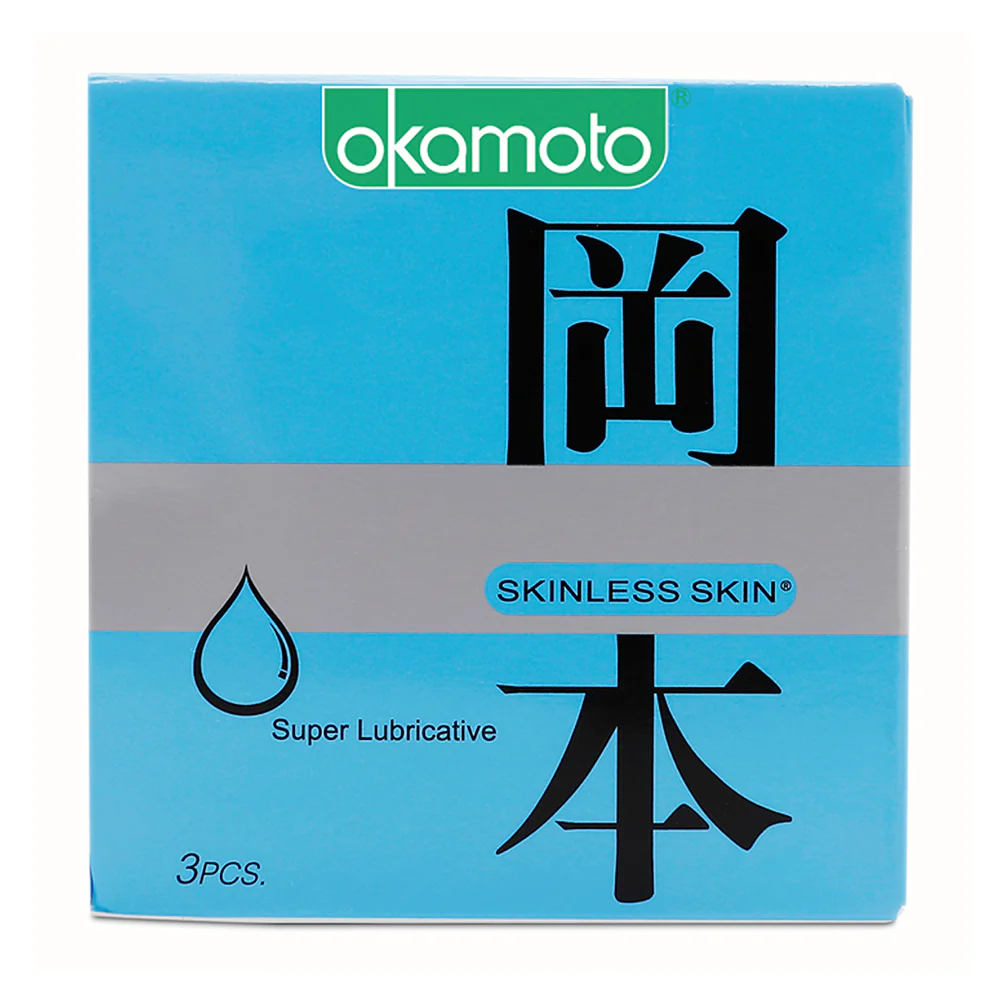 Okamoto Skinless Skin Super Lubricative Condoms - 3 Pieces