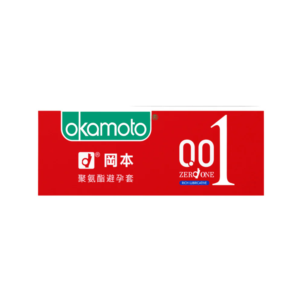 Okamoto Zero One 0.01 mm Extra Lubricated Ultra‑Thin Condoms - 3 Pack - Image 3