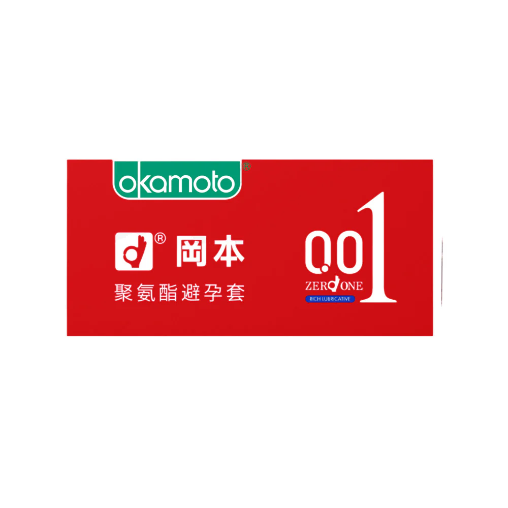 Okamoto Zero One 0.01 Ultra Thin Condoms - Rich Lubrication, 6 Pieces - Image 2
