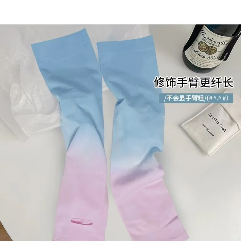 Ombre UV Cooling Arm Sleeves with Thumb Hole – Random Color - Image 3