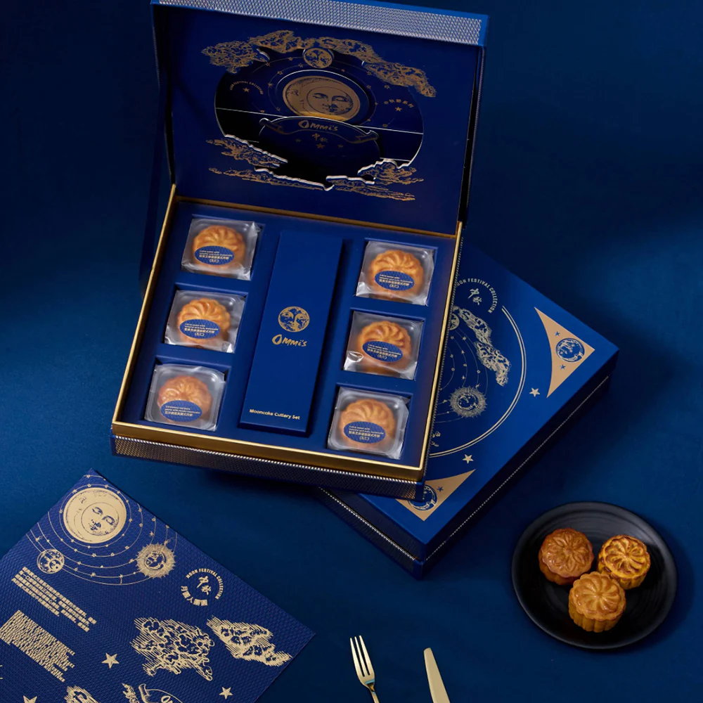 Ommi's Classic Cantonese Mooncake Gift Box - 6 Pieces, 300g - Image 4