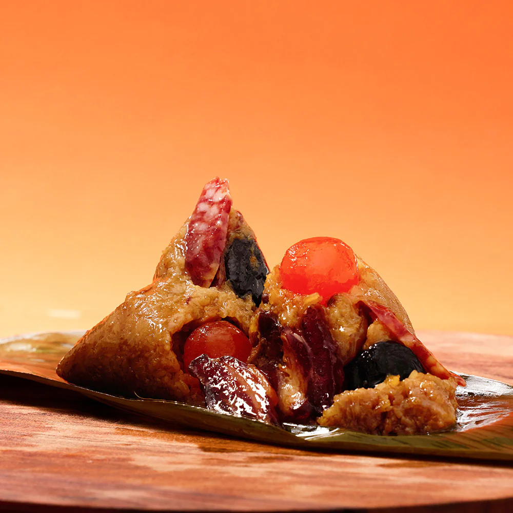 Ommi's Frozen Lap Cheong Sausage Cantonese Pork & Egg Yolk Rice Dumpling - 2 Pieces - Image 2