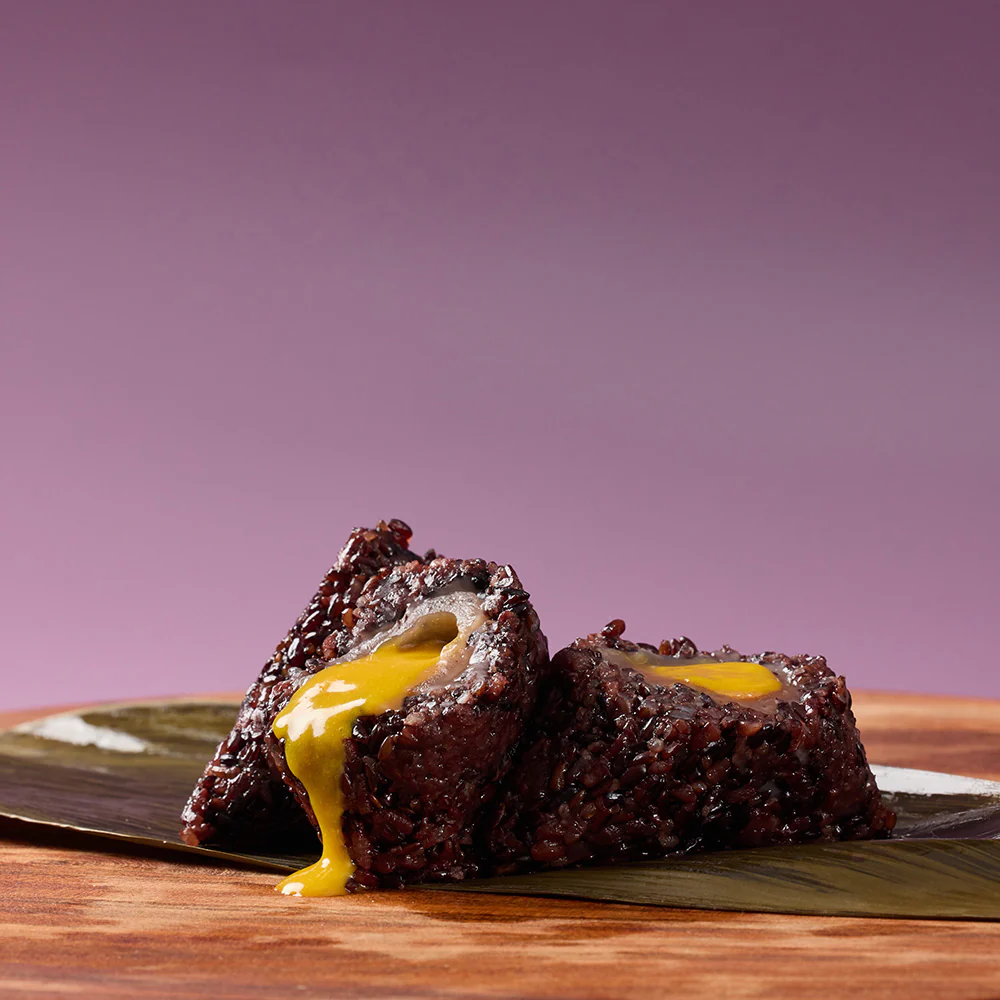 Ommi's Frozen Salty Yolk Lava with Taro Purple Sticky Rice Dumpling - 2 Pieces - Image 3