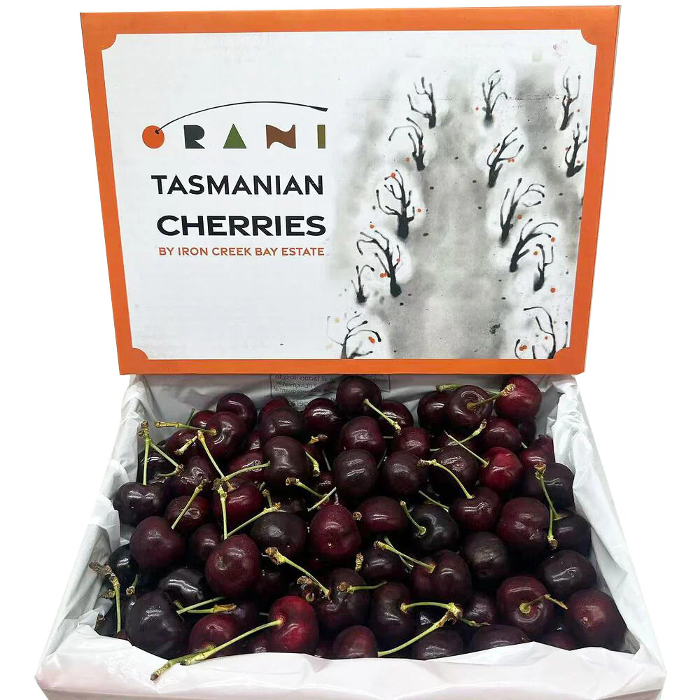 Orani Tasmanian Lapin Cherries Gift Box 2kg – 30mm+ Size - Image 2