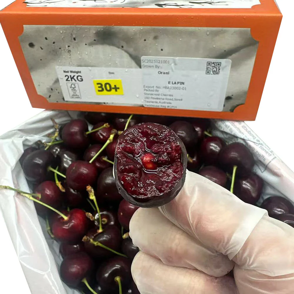Orani Tasmanian Lapin Cherries Gift Box 2kg – 30mm+ Size - Image 5