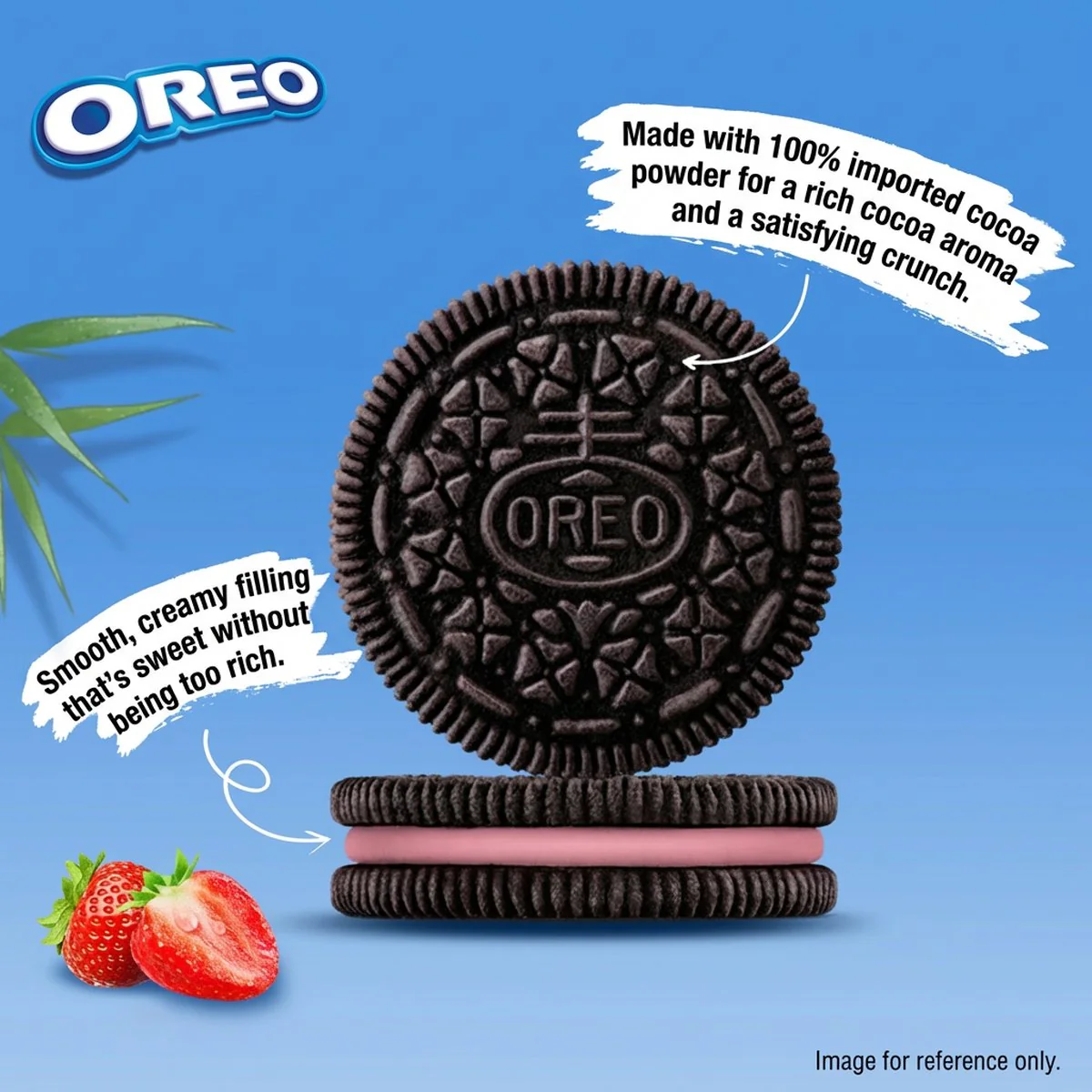 Oreo Strawberry Cream Sandwich Cookies - 97g - Image 4