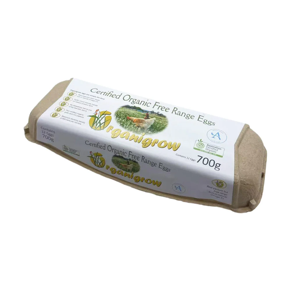 Organigrow Certified Organic Free Range Eggs 12 Pack 700g - Image 4