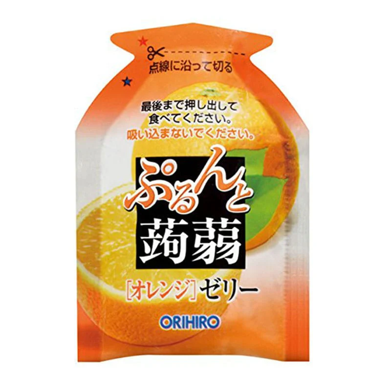 Orihiro Japanese Konjac Jelly - Green Grape & Orange Flavor, 12 Pieces, 240g - Image 3