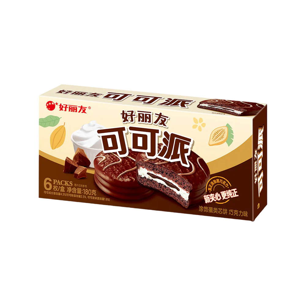Orion Cacao Pie Chocolate Flavour 180g (6 Packs) - Image 3