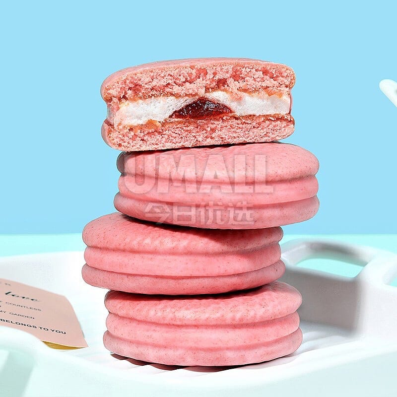 Orion Choco Pie Light Snow Strawberry – 12 Cakes, 420g - Strawberry Marshmallow Sandwich Cakes - Image 4