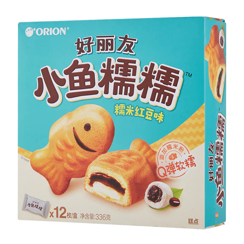 Orion Fish-Shaped Rice Cake Red Bean Flavor - 12 Pieces, 336g - Image 5