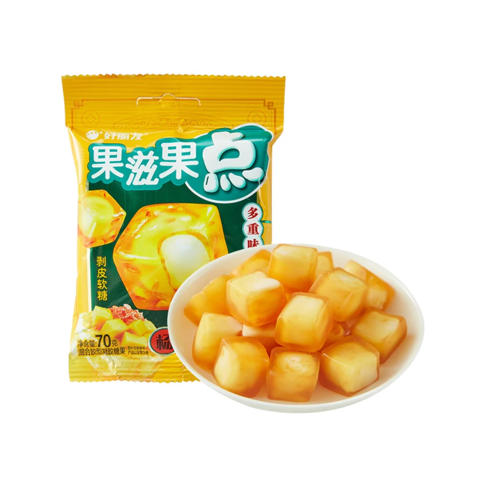 Orion Guozi Guodian Mango Pomelo Sago Soft Candy 70g - Filled Fruit Chews