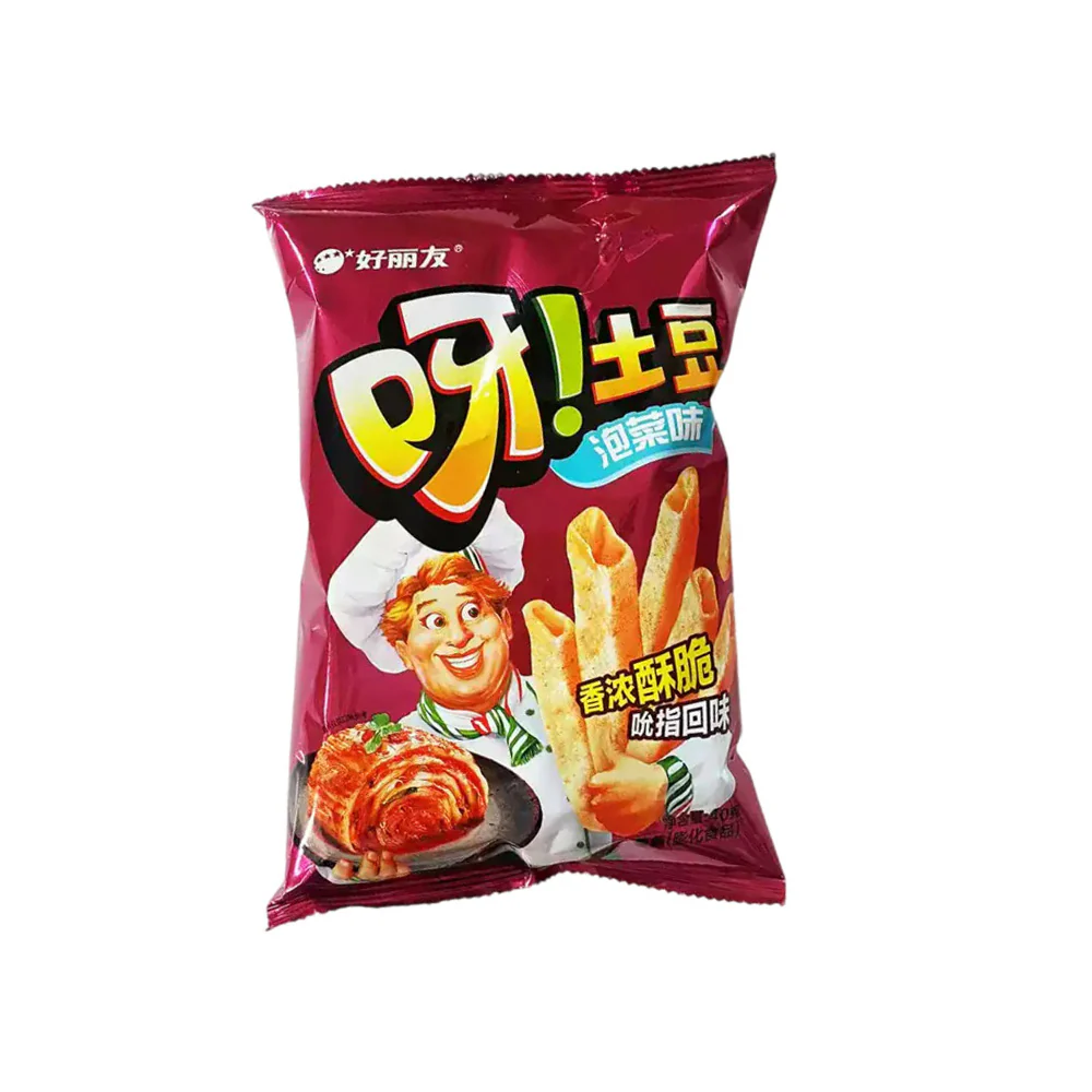 Orion O!Karto Hollow Potato Sticks – Kimchi Flavour 70g