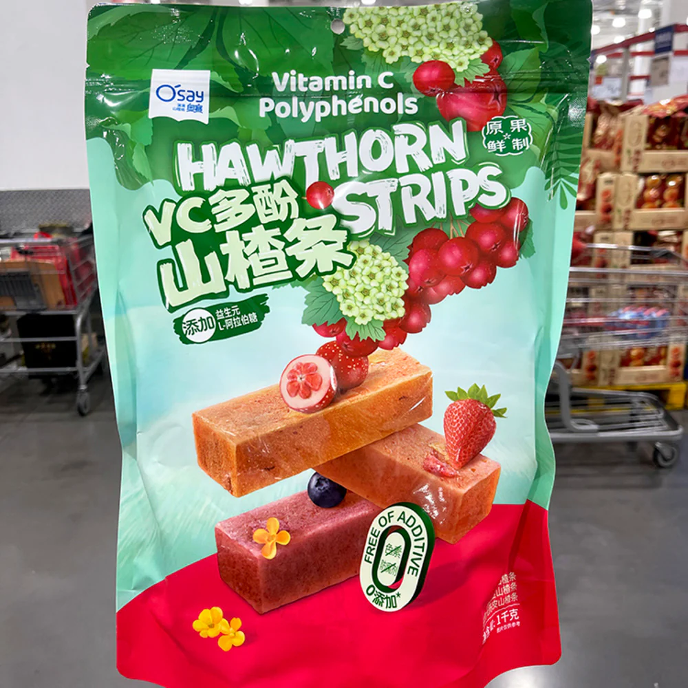 O'say Hawthorn Fruit Strips with Vitamin C & Polyphenols 1kg – Limited Import - Image 3
