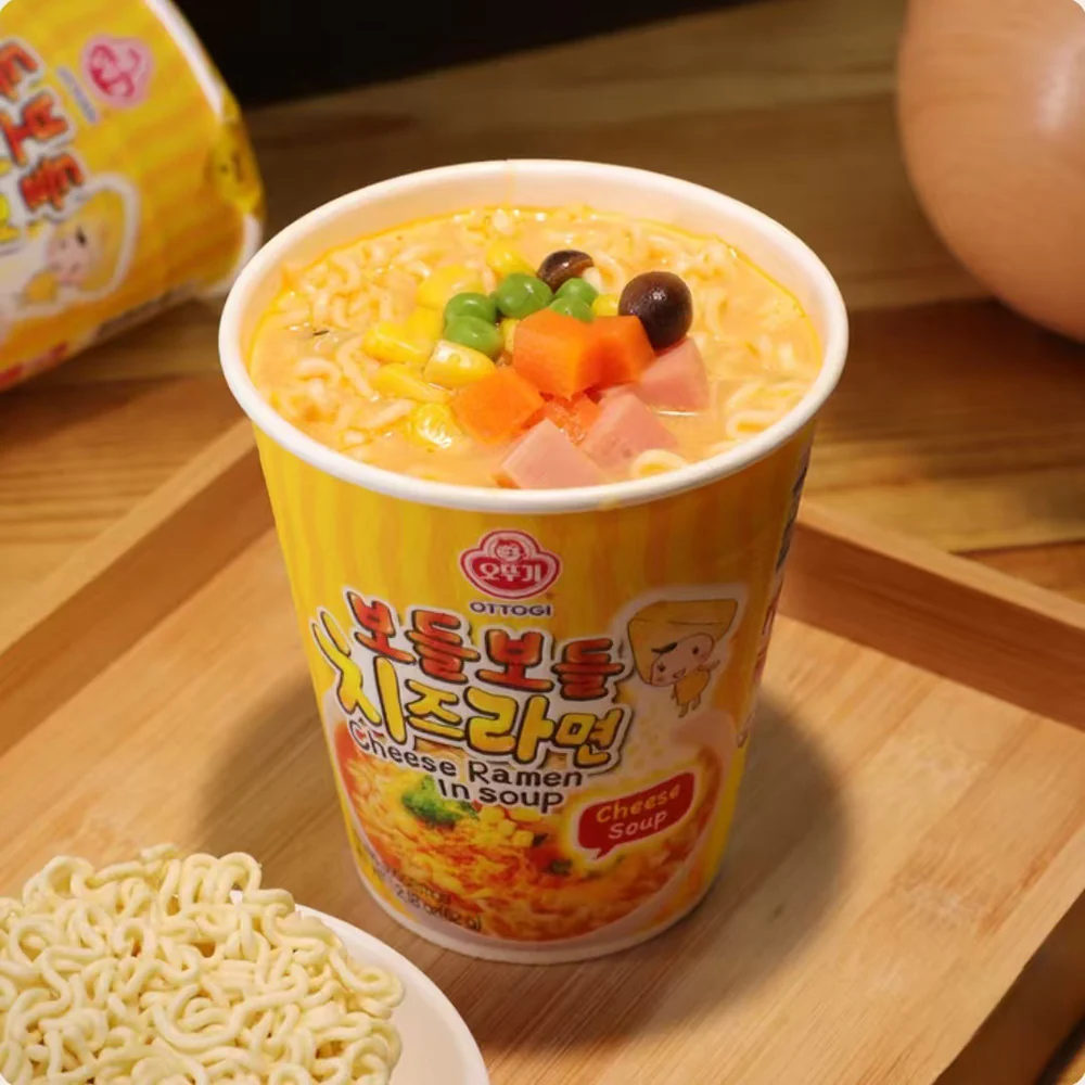Ottogi Cheese Ramen Cup Noodles 62g x 15 – Limited Import - Image 3