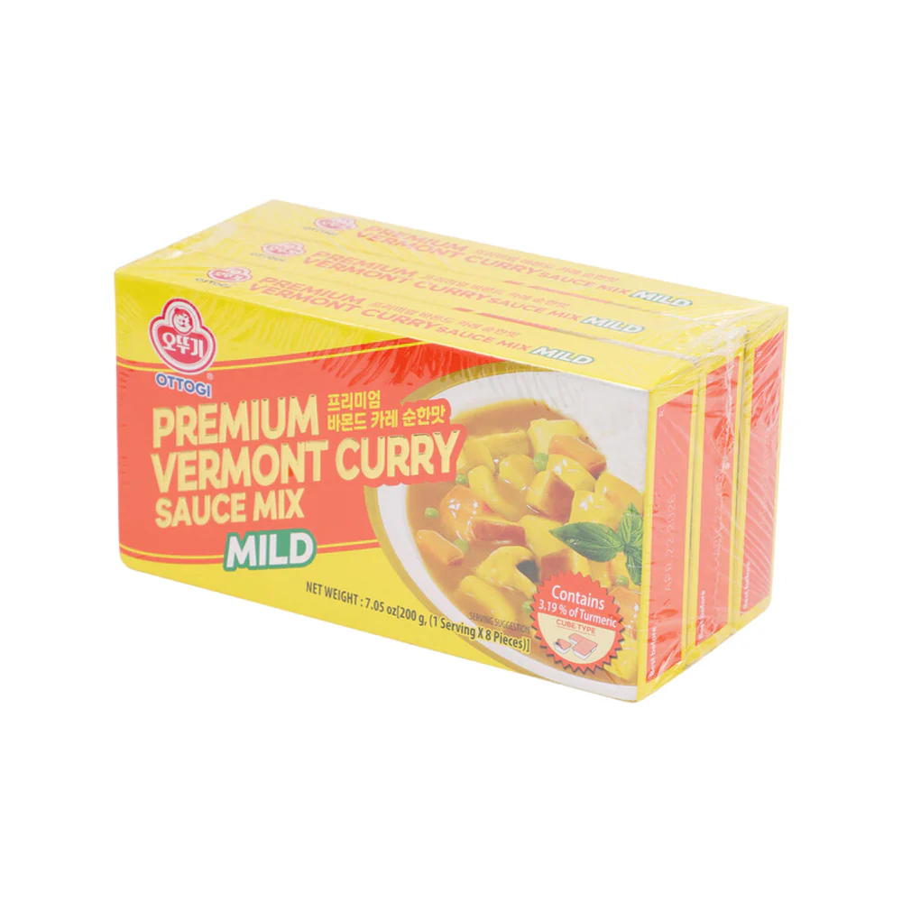 Ottogi Premium Vermont Apple Curry Sauce Mix (Mild) 200g – Limited Import