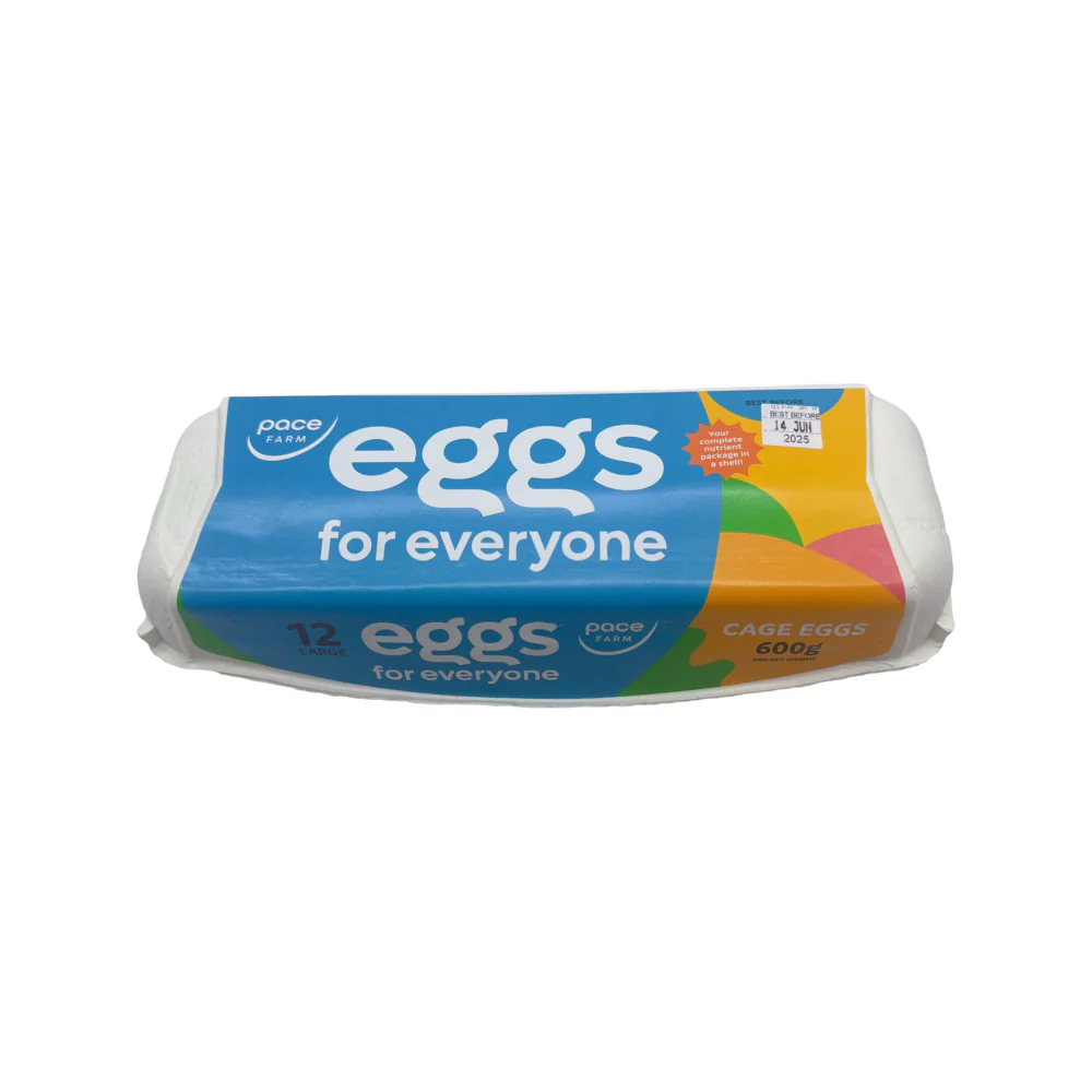 Pace Farm Caged Eggs - 12 Pieces (600g)