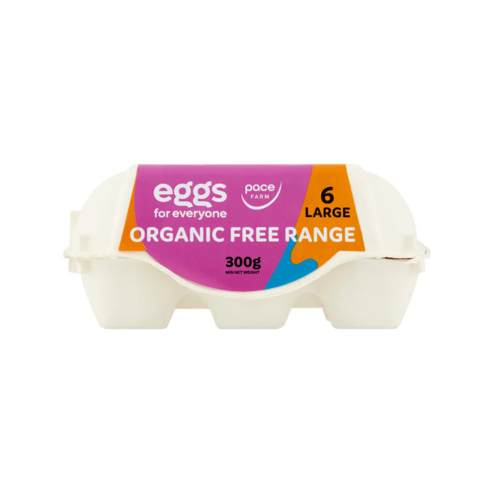 Pace Farm Eggs for Everyone Organic Free-Range Eggs (Large) - 6 Pack, 300g - Image 4